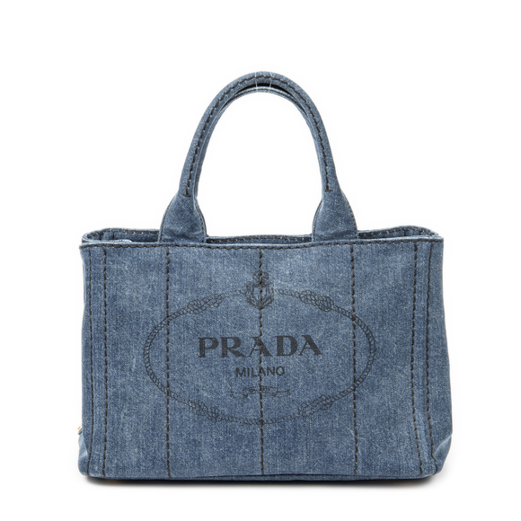 Prada Small Canapa Tote - Picture 1 of 9